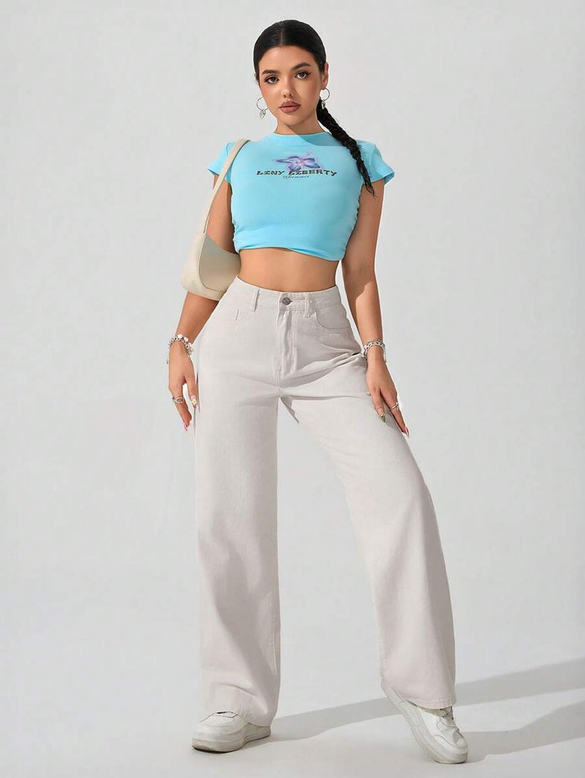 Retro Straight Leg Jeans