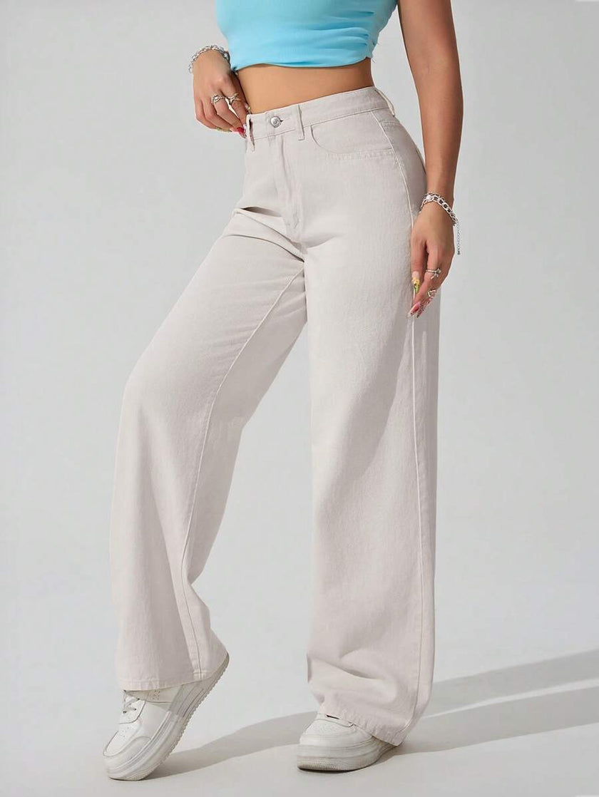 Retro Straight Leg Jeans