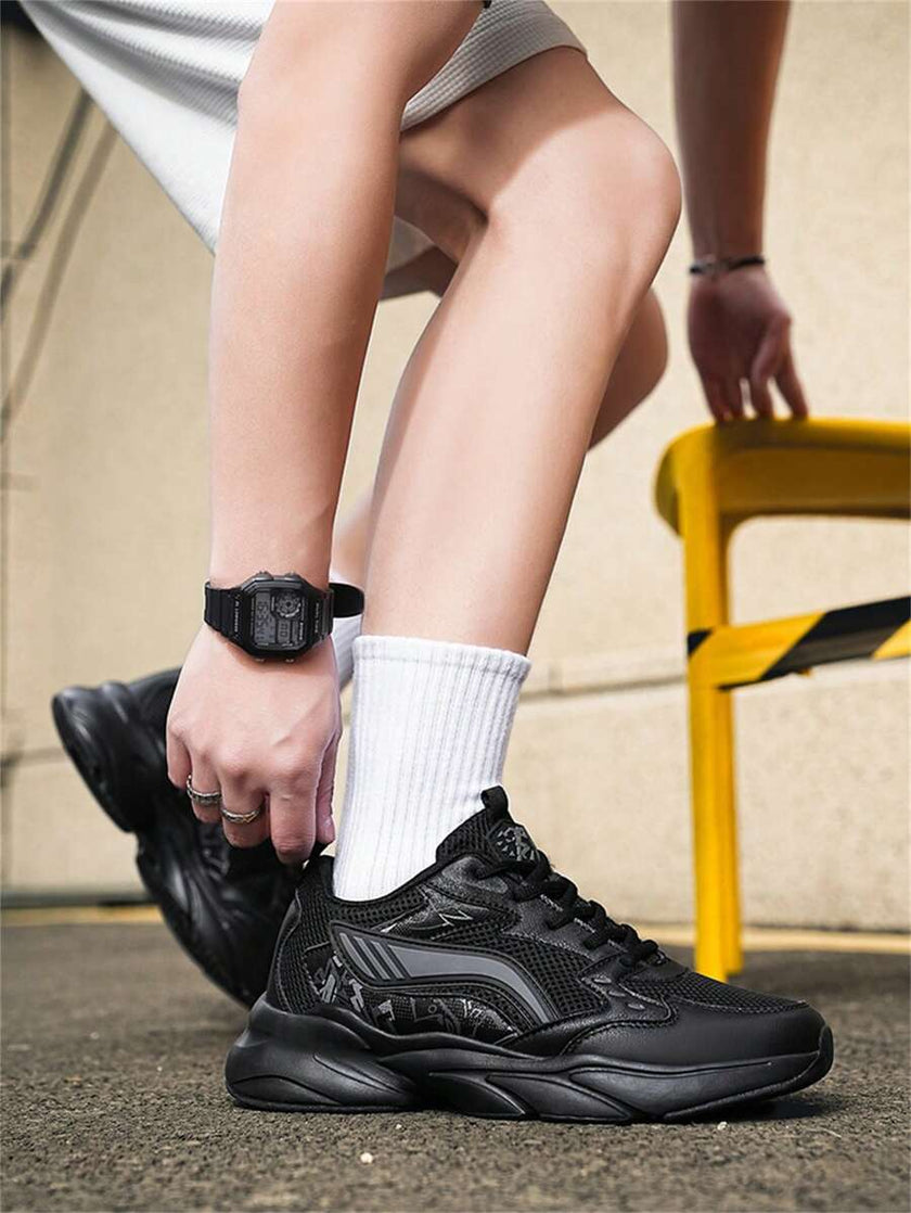 Breathable Chunky Sneakers Beige