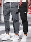 Slim Fit Cargo Trousers Dark Grey