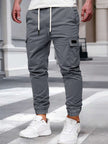 Slim Fit Cargo Trousers Dark Grey