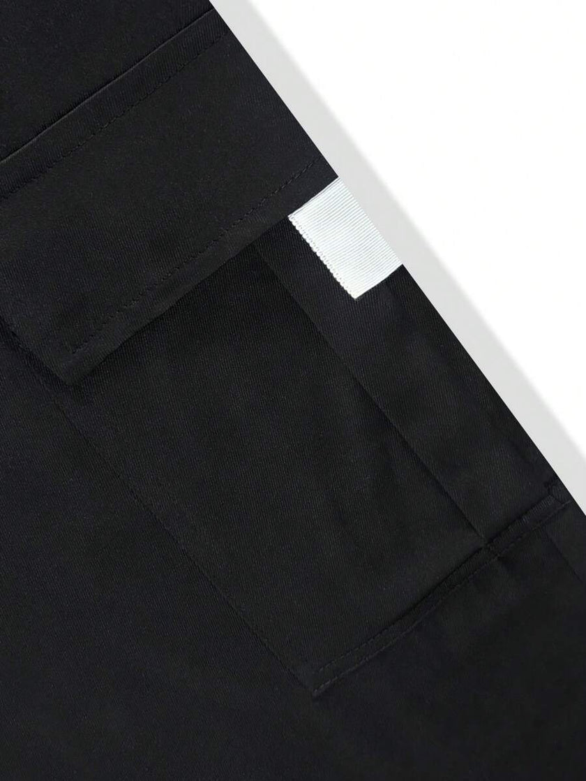 Slim Fit Cargo Trousers Dark Grey