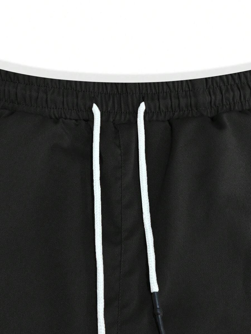 Slim Fit Cargo Trousers Dark Grey