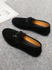 Breathable Driving Loafers Black - 4