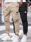 Slim Fit Cargo Trousers Dark Grey