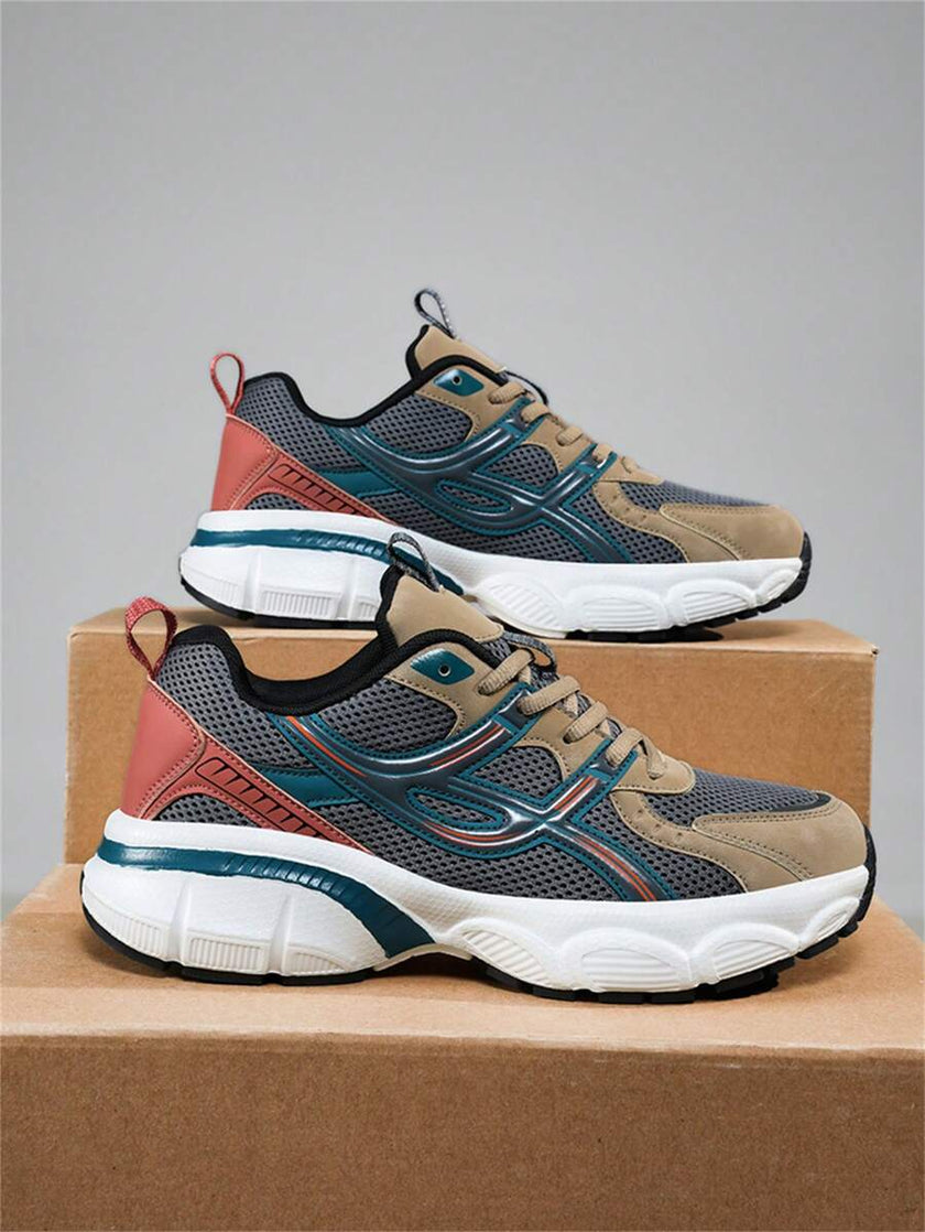 Breathable Chunky Sneakers Beige