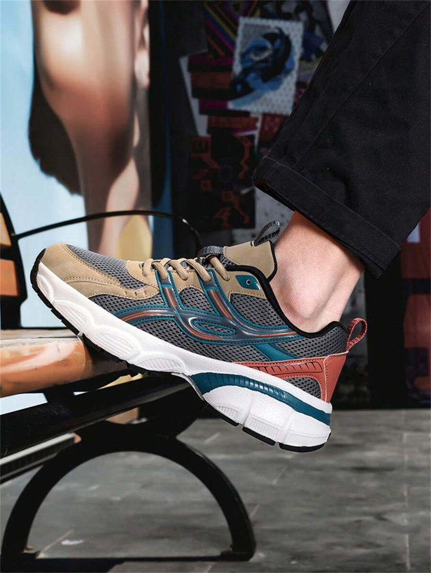 Breathable Chunky Sneakers Beige