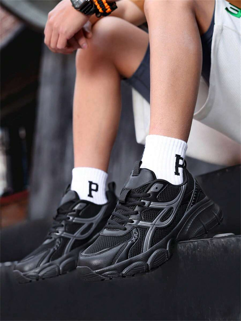 Breathable Chunky Sneakers Beige