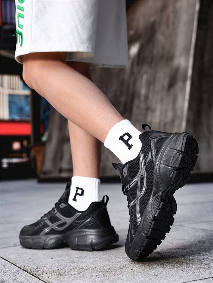 Breathable Chunky Sneakers Beige