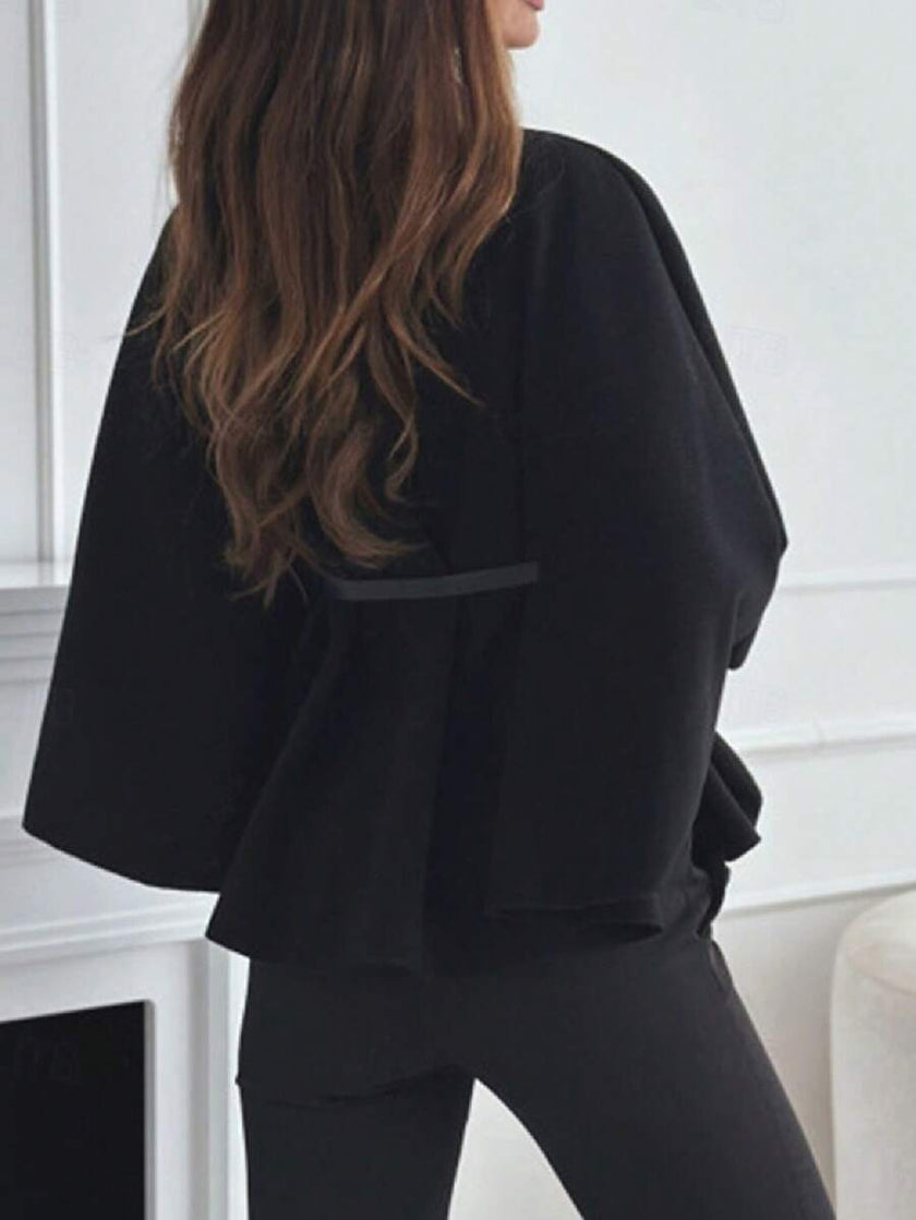 Elegant Woolen Coat Black - 2