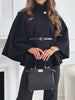 Elegant Woolen Coat Black - 1