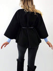 Elegant Woolen Coat Black - 7
