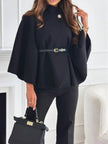 Elegant Woolen Coat Black - 3