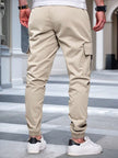 Slim Fit Cargo Trousers Dark Grey