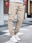 Slim Fit Cargo Trousers Dark Grey