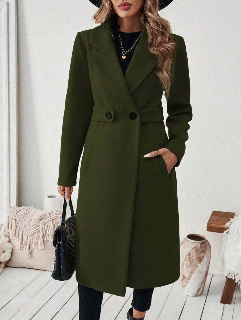 Camel Wool Blend Coat - 45