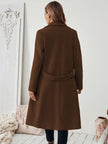 Camel Wool Blend Coat - 36