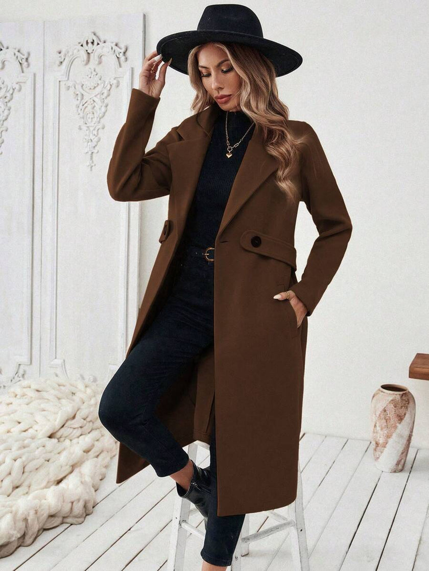 Camel Wool Blend Coat - 37