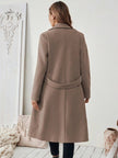 Camel Wool Blend Coat - 48