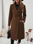 Camel Wool Blend Coat - 40