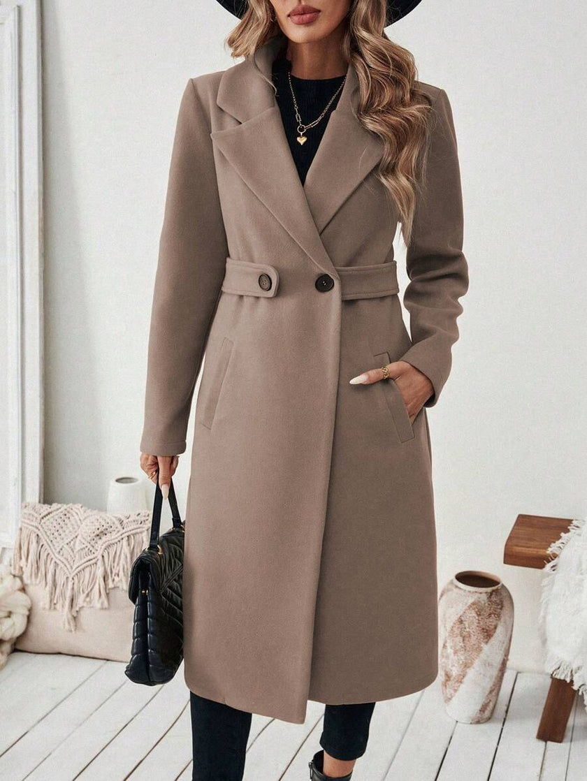 Camel Wool Blend Coat - 52