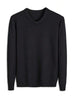 Casual V-Neck Sweater Black - 4
