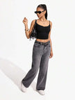 Retro Straight Leg Jeans