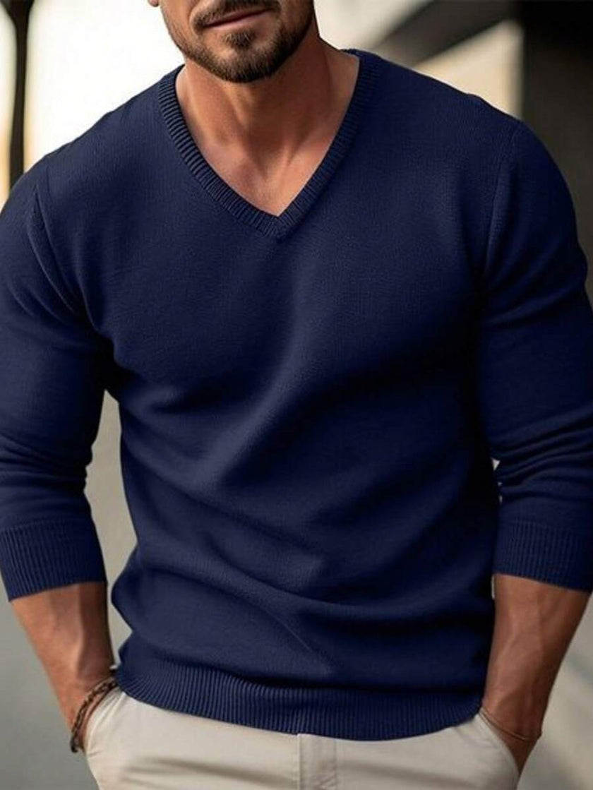 Classic White Pullover Sweater - 7