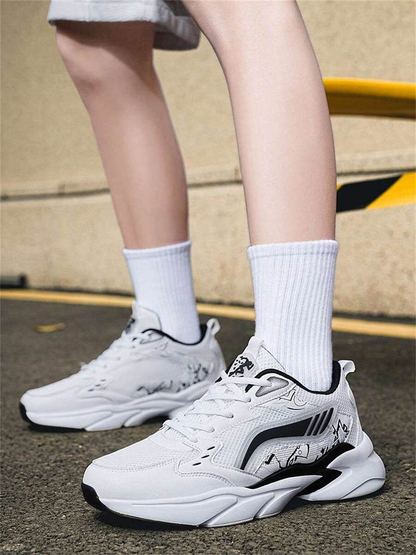 Breathable Chunky Sneakers Beige