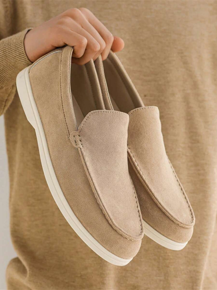 Beige Casual Loafers Soft Sneakers - 17