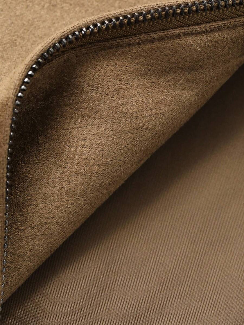 Brown Suede Faux Fur Jacket - 7