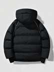 Thick Hooded Jacket Black - 3