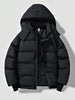 Thick Hooded Jacket Black - 2