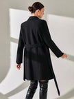 Elegant Black Overcoat - 2