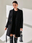 Elegant Black Overcoat - 4