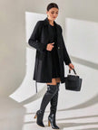 Elegant Black Overcoat - 6