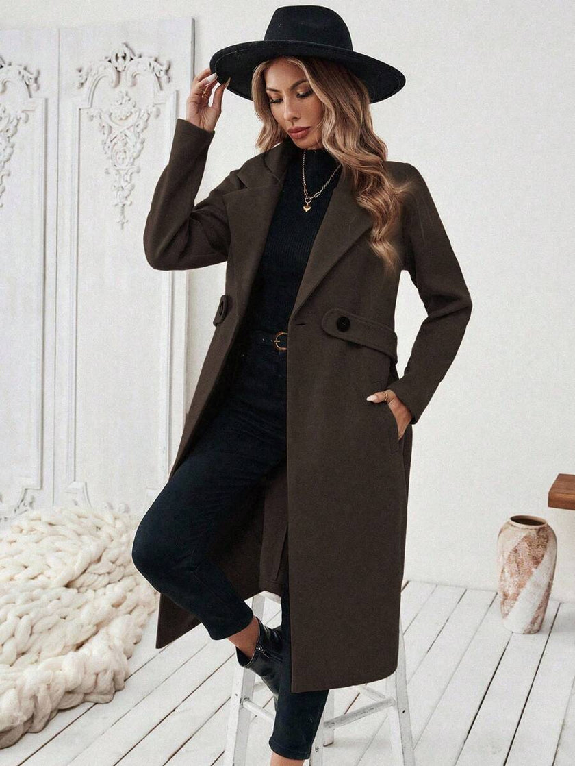 Camel Wool Blend Coat - 74