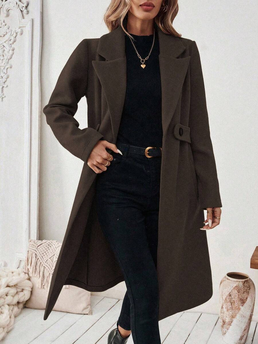 Camel Wool Blend Coat - 76