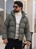 Padded Hooded Jacket Grey - 3