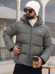 Padded Hooded Jacket Grey - 5