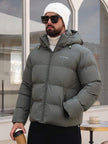 Padded Hooded Jacket Grey - 1