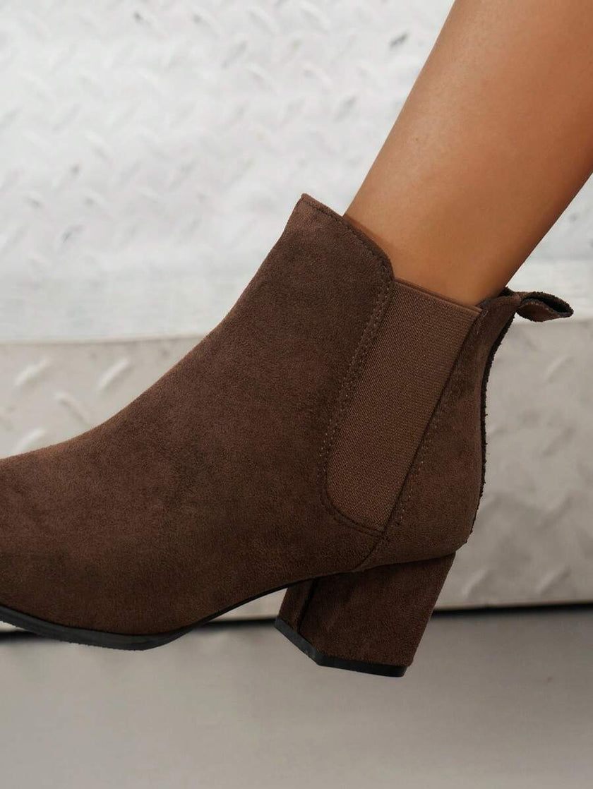 Elegant Brown Ankle Boots - 22