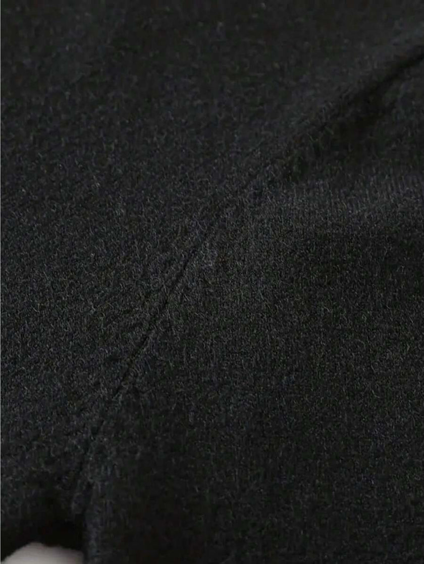 Casual Knit Sweater Black - 6