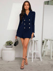 Elegant Black Blazer Dress - 8