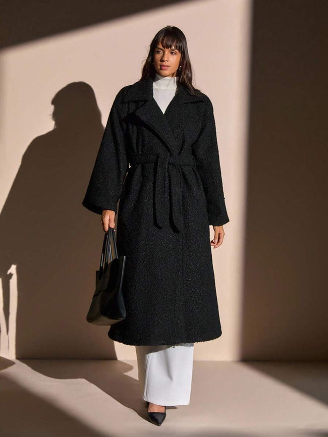 Cozy Teddy Coat Black - 2