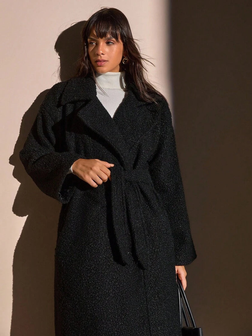 Cozy Teddy Coat Black - 7