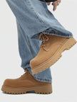 Retro High-Top Boots Khaki - 2