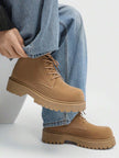 Retro High-Top Boots Khaki - 5