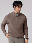 Stylish Half Zip Sweater - 40
