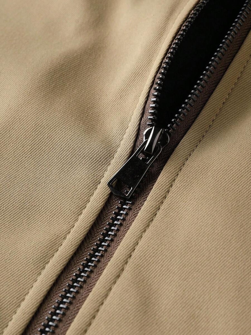 Casual Corduroy Jacket Khaki - 4